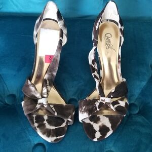 Carlos Santana Women's Beige and Brown Heels